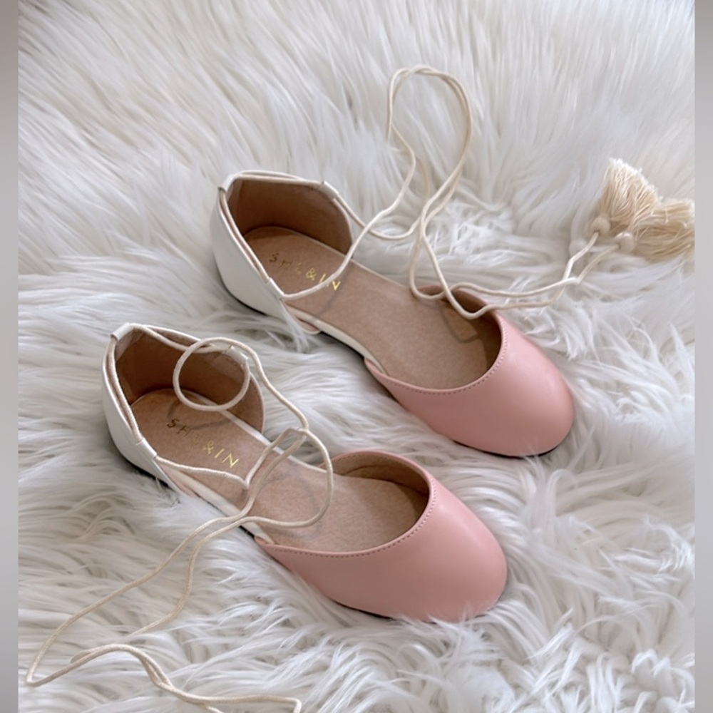 Lace up flats